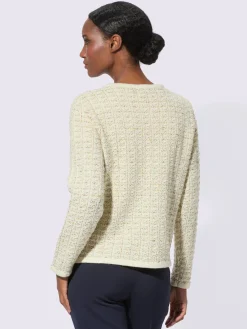 Creation L Gilets Et Cardigans<Veste en tricot fil brillant couleur or