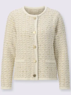 Creation L Gilets Et Cardigans<Veste en tricot fil brillant couleur or