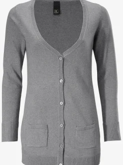 Linea Tesini Gilets Et Cardigans<Veste en tricot fin basique incontournable, détails côtelés tendance