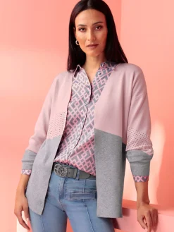 Rick Cardona Gilets Et Cardigans<Veste en tricot fin petites pierres brillantes fantaisie