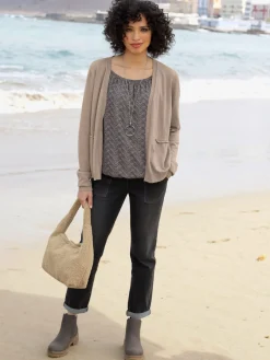 Linea Tesini Gilets Et Cardigans<Veste en tricot fin tricot fin et doux