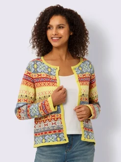 Linea Tesini Gilets Et Cardigans<Veste en tricot jacquard motif jacquard original