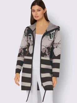 Creation L Gilets Et Cardigans<Veste en tricot jacquard mélange de viscose doux