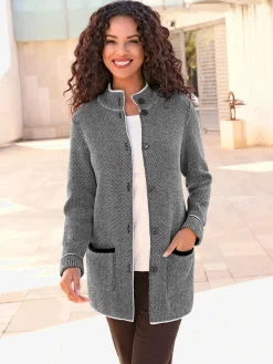 Collection L Gilets Et Cardigans<Veste en tricot jacquard 51% coton