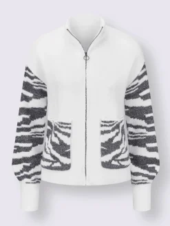 Creation L Gilets Et Cardigans<Veste en tricot jacquard douceur et bien-être