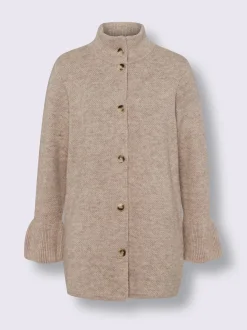 Linea Tesini Gilets Et Cardigans<Veste en tricot manches à volants tendance