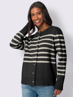 Best Connection Gilets Et Cardigans<Veste en tricot motif à rayures exclusif