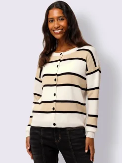 Best Connection Gilets Et Cardigans<Veste en tricot rayures tendance