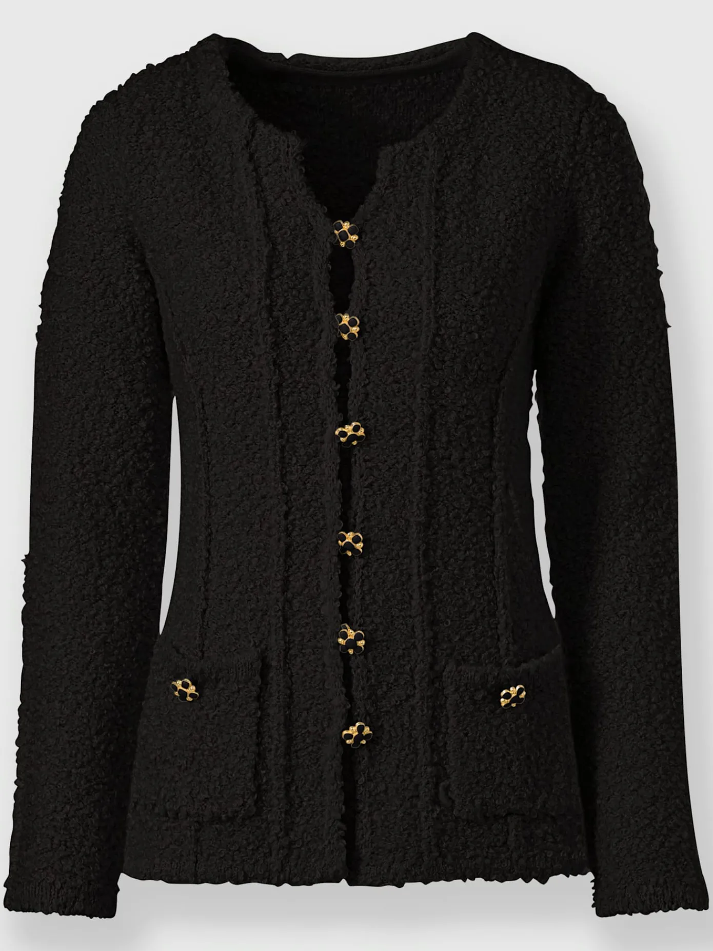 Ashley Brooke Gilets Et Cardigans<Veste en tricot tricot bouclé