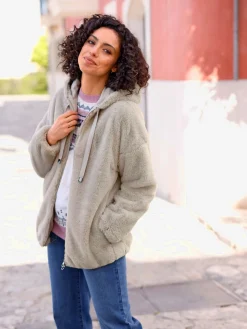 Vestes<Veste imitation fourrure allure tendance