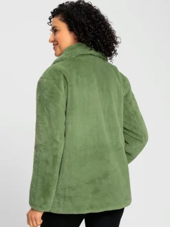 Vestes<Veste imitation fourrure polyester recyclé