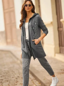 Mandarin Vestes<Veste légère petites pierres brillantes fantaisie