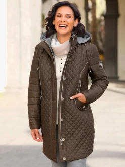 Collection L Vestes<Veste longue capuche amovible grâce à une glissière