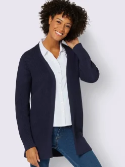 Collection L Gilets Et Cardigans<Veste longue en tricot 50% coton