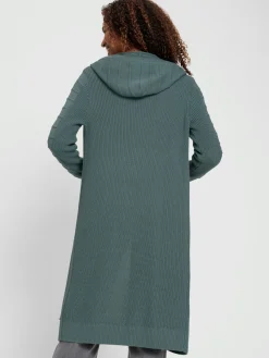 Collection L Gilets Et Cardigans<Veste longue en tricot 50% coton