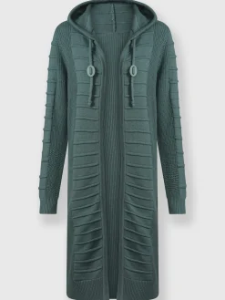 Collection L Gilets Et Cardigans<Veste longue en tricot 50% coton