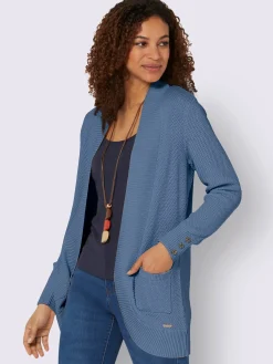 Collection L Gilets Et Cardigans<Veste longue en tricot 50% coton