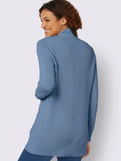 Collection L Gilets Et Cardigans<Veste longue en tricot 50% coton