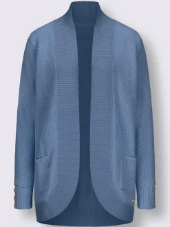 Collection L Gilets Et Cardigans<Veste longue en tricot 50% coton