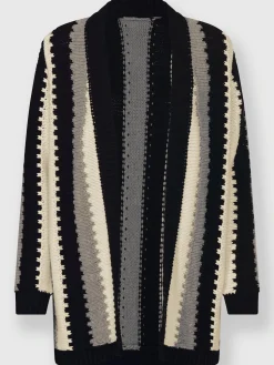 Gilets Et Cardigans<Veste longue en tricot 100% coton