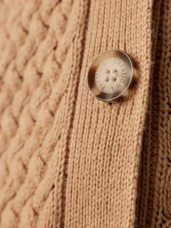 CREATION L PREMIUM Gilets Et Cardigans<Veste longue en tricot 30% laine vierge (mérinos)