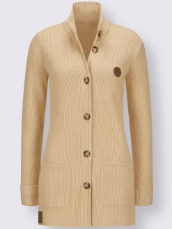 Collection L Gilets Et Cardigans<Veste longue en tricot 50% viscose