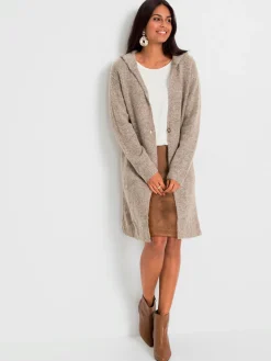 Gilets Et Cardigans<Veste longue en tricot 50% viscose (ecovero)