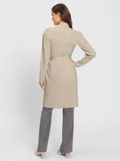 Ashley Brooke Gilets Et Cardigans<Veste longue en tricot côte perlée