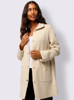 Best Connection Gilets Et Cardigans<Veste longue en tricot mélange de viscose doux