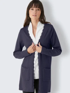 CREATION L PREMIUM Tenues De Cérémonie|Gilets Et Cardigans<Veste longue en tricot produit naturel d'exception