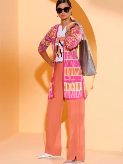 Creation L Gilets Et Cardigans<Veste longue en tricot qualité lyocell estivale