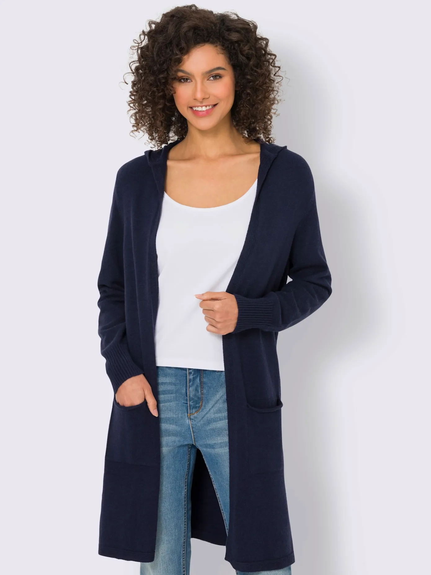Linea Tesini Gilets Et Cardigans<Veste longue en tricot style cardigan