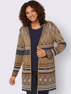 Collection L Gilets Et Cardigans<Veste longue en tricot toucher doux