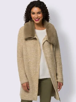 Linea Tesini Gilets Et Cardigans<Veste longue en tricot tricot chiné