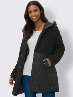 Mandarin Vestes<Veste longue superbe mélange de matières