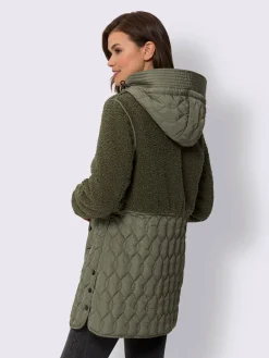 Mandarin Vestes<Veste longue superbe mélange de matières