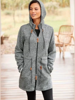 LASCANA Vestes<Veste polaire longue et sportive