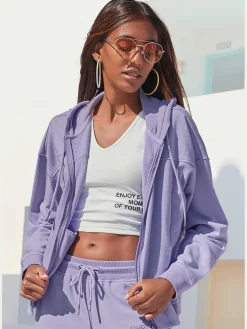 Buffalo T-Shirts<Veste sweat à capuche effet délavé