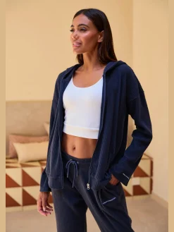 French Connection Vestes<Veste sweat tendance à la structure côtelée