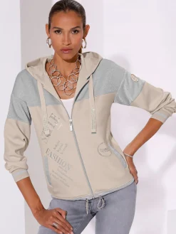 Creation L Vestes<Veste sweat ultra-doux avec modal