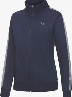 H.I.S Vestes<Veste sweat veste à col montant et rayures