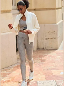 Copenhagen Studios Vestes<Veste sweat veste détente à col montant