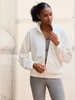 Copenhagen Studios Vestes<Veste sweat veste détente à col montant