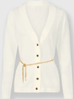 Ashley Brooke Gilets Et Cardigans<Veste tricot 2 en 1 livré avec ceinture-chaîne décorative